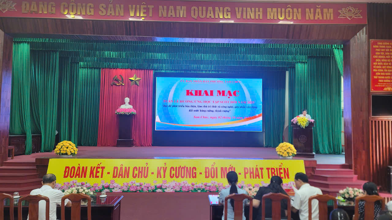 KHAI MẠC TUẦN LỄ HƯỞNG ỨNG HỌC TẬP SUỐT ĐỜI NĂM 2025